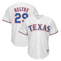T.Rangers #29 Adrian Beltre Player White Majestic Home Cool Fdoa Stitched Jerseys