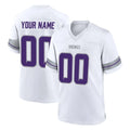 Custom M.Vikings White Alternate Home Game Any Name & Numbers Gdoa Stitched Jerseys