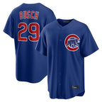 C.Cubs #29 Michael Busch Player Royal Home Game Gdoa Stitched Jerseys