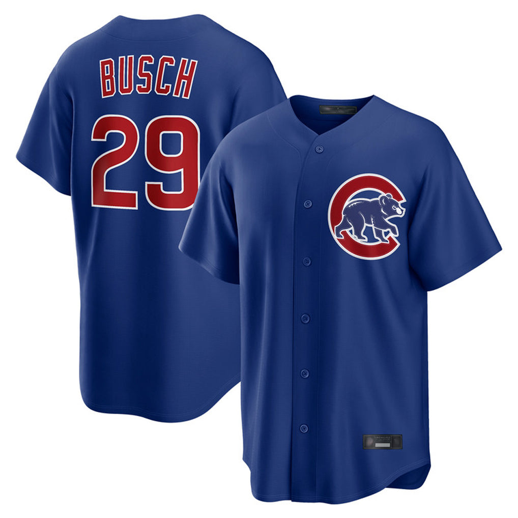 C.Cubs #29 Michael Busch Player Royal Home Game Gdoa Stitched Jerseys
