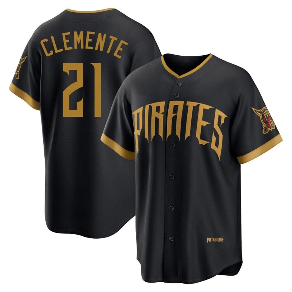 P.Pirates #21 Roberto Clemente Player Black 2026 City Connect Home Limited Fdoa Stitched Jerseys
