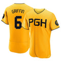 P.Pirates #6 Konnor Griffin Player Gold City Connect Home Limited Elite Fdoa Stitched Jerseys