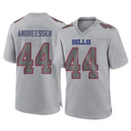B.Bills #44 Joe Andreessen Player Gray Fashion Home Game Gdoa Stitched Jerseys