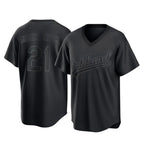 Athletics #21 Tyler Soderstrom Player Black Pitch Fashion T-shirt Home Game Gdoa Stitched Jerseys