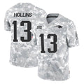 NE.Patriots #13 Mack Hollins Player Arctic Camo Salute To Service Limited Game Gdoa Stitched Jerseys