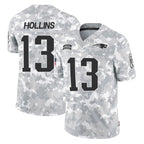 NE.Patriots #13 Mack Hollins Player Arctic Camo Salute To Service Limited Game Gdoa Stitched Jerseys