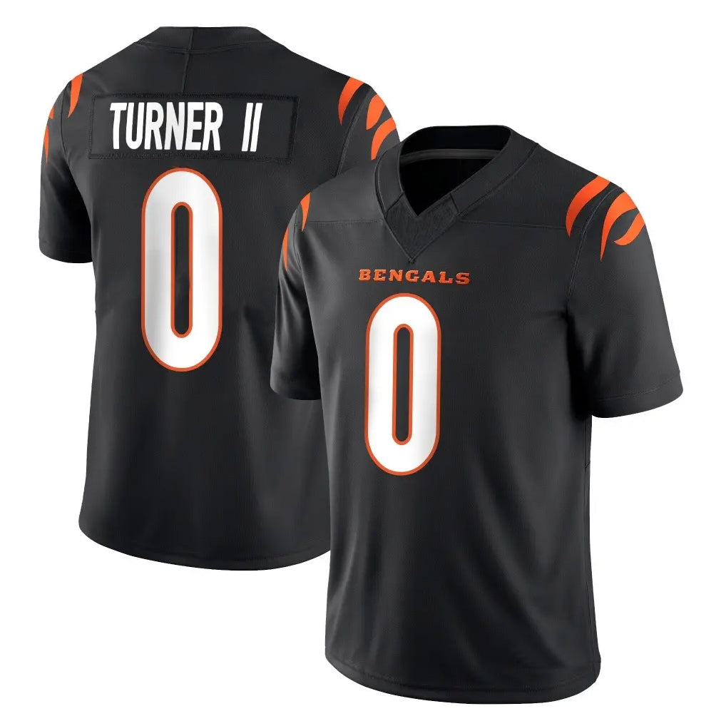 C.Bengals #0 DJ Turner II Player Black Vapor F.U.S.E. Limited Home Game Gdoa Stitched Jerseys
