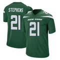 NY.Jets #21 Brandon Stephens Player Green Home Game Gdoa Stitched Jerseys