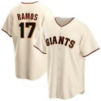 SF.Giants #17 Heliot Ramos Player Cream Home Game Fdoa Stitched Jerseys