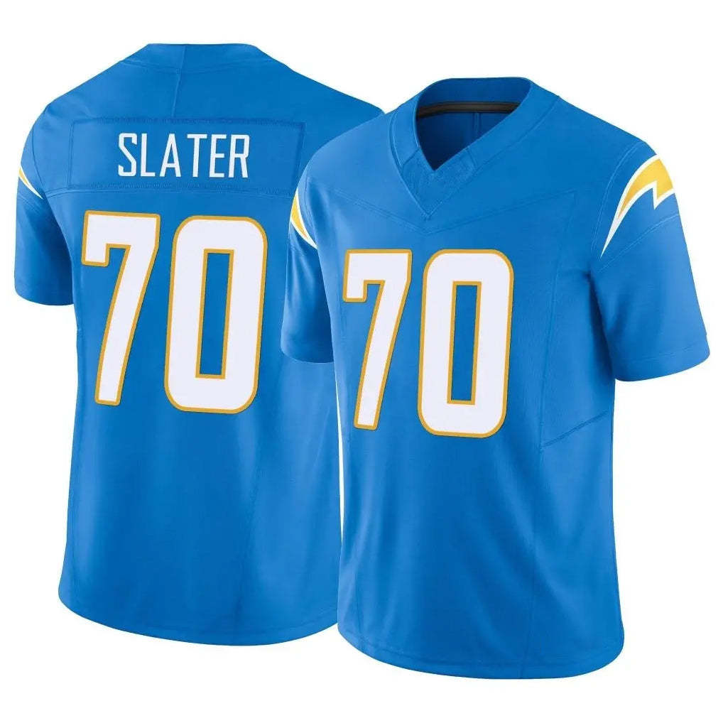 LA.Chargers #70 Rashawn Slater Player Blue Limited Vapor F.U.S.E. Home Game Gdoa Stitched Jerseys