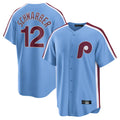 P.Phillies #12 Kyle Schwarber Player Light Blue Home Game Fdoa Stitched Jerseys