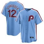 P.Phillies #12 Kyle Schwarber Player Light Blue Home Game Fdoa Stitched Jerseys
