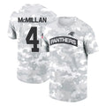 C.Panthers #4 Tetairoa McMillan Player Arctic Camo Salute to Service T-Shirt Hoodies Gdoa Stitched Jerseys
