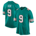 M.Dolphins #9 Joshua Uche Player Aqua Alternate Home Game Gdoa Stitched Jerseys