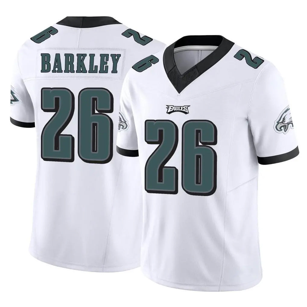 P.Eagles #26 Saquon Barkley Player White Limited Vapor F.U.S.E. Home Game Gdoa Stitched Jerseys