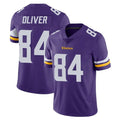 M.Vikings #84 Josh Oliver Player Purple Limited Vapor Untouchable Home Game Gdoa Stitched Jerseys