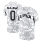 B.Bills #0 Keon Coleman Player Arctic Camo Salute to Service T-Shirt Hoodies Gdoa Stitched Jerseys