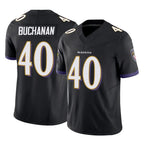 B.Ravens #40 Teddye Buchanan Player Black Vapor F.U.S.E. Limited Gdoa Stitched Jerseys