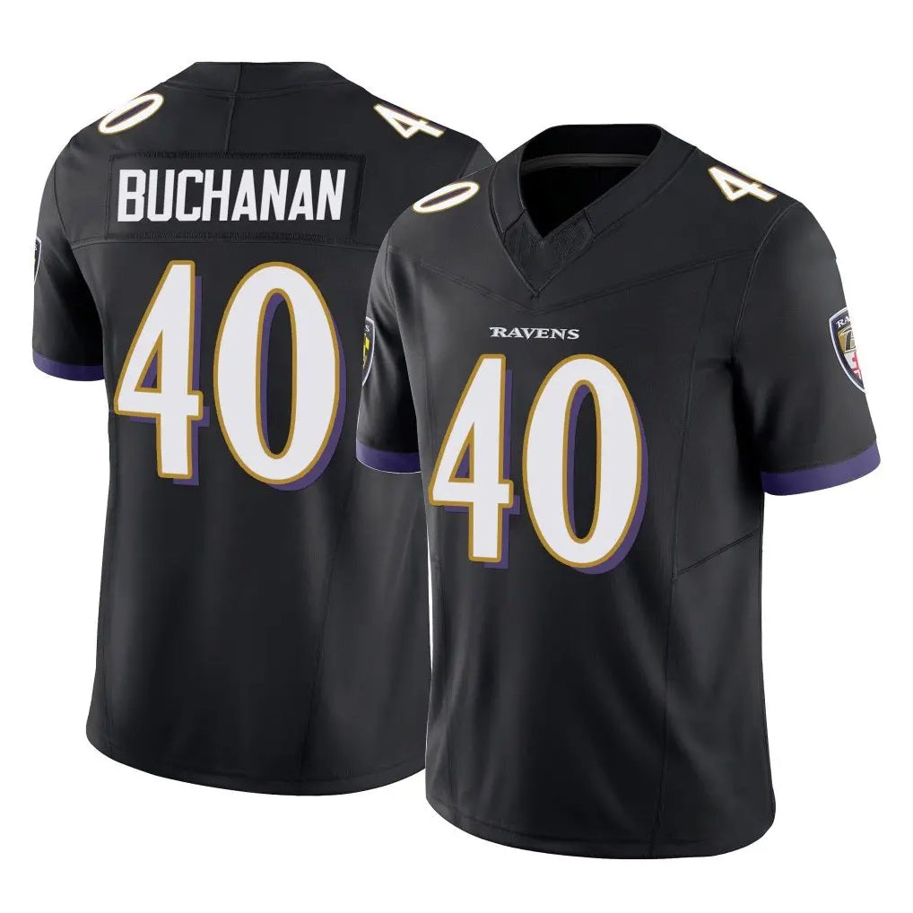 B.Ravens #40 Teddye Buchanan Player Black Vapor F.U.S.E. Limited Gdoa Stitched Jerseys