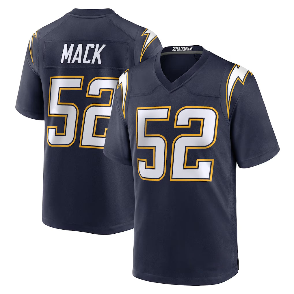 LA.Chargers #52 Khalil Mack Player Navy Alternate Home Game Gdoa Stitched Jerseys