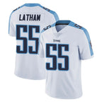 T.Titans #55 JC Latham Player White Limited Vapor Untouchable Home Game Gdoa Stitched Jerseys