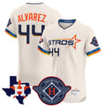 H.Astros #44 Yordan Alvarez Player Cream City Connect Texas Patch Vapor Premier Limited Elite Home Gdoa Stitched Jerseys
