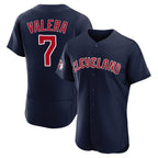 C.Guardians #7 George Valera Player Navy Limited Elite Home Gdoa Stitched Jerseys