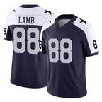 D.Cowboys #88 CeeDee Lamb Player Navy-White Limited Alternate Vapor F.U.S.E. Home Game Gdoa Stitched Jerseys