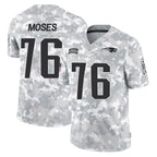 NE.Patriots #76 Morgan Moses Player Arctic Camo Salute To Service Limited Game Gdoa Stitched Jerseys
