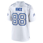 B.Bills #88 Dawson Knox Player White Rivalries Collection Game Gdoa Stitched Jerseys