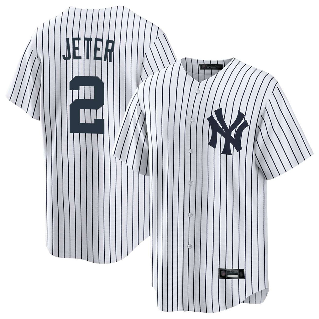 NY.Yankees #2 Derek Jeter Player White Game Home Fdoa Stitched Jerseys