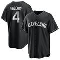 C.Guardians #4 Brayan Rocchio Player Black Home Game Gdoa Stitched Jerseys