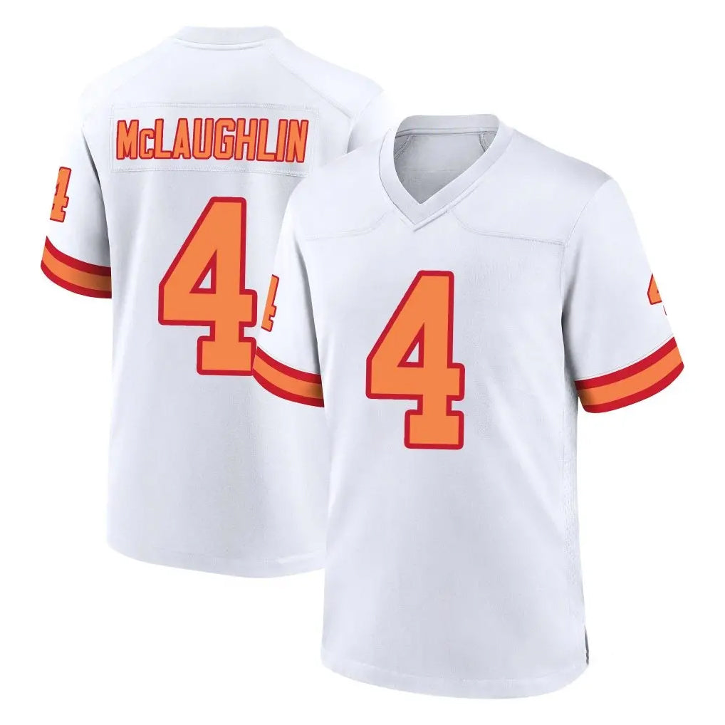 TB.Buccaneers #4 Chase McLaughlin Player White '76 Home Game Gdoa Stitched Jerseys