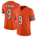 C.Bears #9 Jim McMahon Player Orange Vapor F.U.S.E. Limited Home Game Gdoa Stitched Jerseys