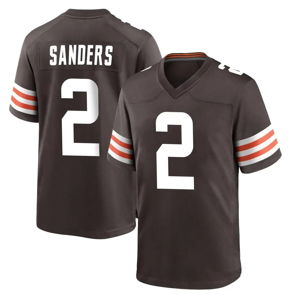 C.Browns #2 Shedeur Sanders Player Brown Home Game Gdoa Stitched Jerseys