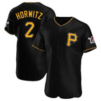 P.Pirates #2 Spencer Horwitz Player Black Alternate 2025 Home Limited Elite Fdoa Stitched Jerseys