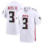 A.Falcons #3 Jessie Bates III Player White Home Game Gdoa Stitched Jerseys