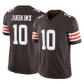 C.Browns #10 Quinshon Judkins Player Brown Vapor F.U.S.E. Limited Home Game Gdoa Stitched Jerseys