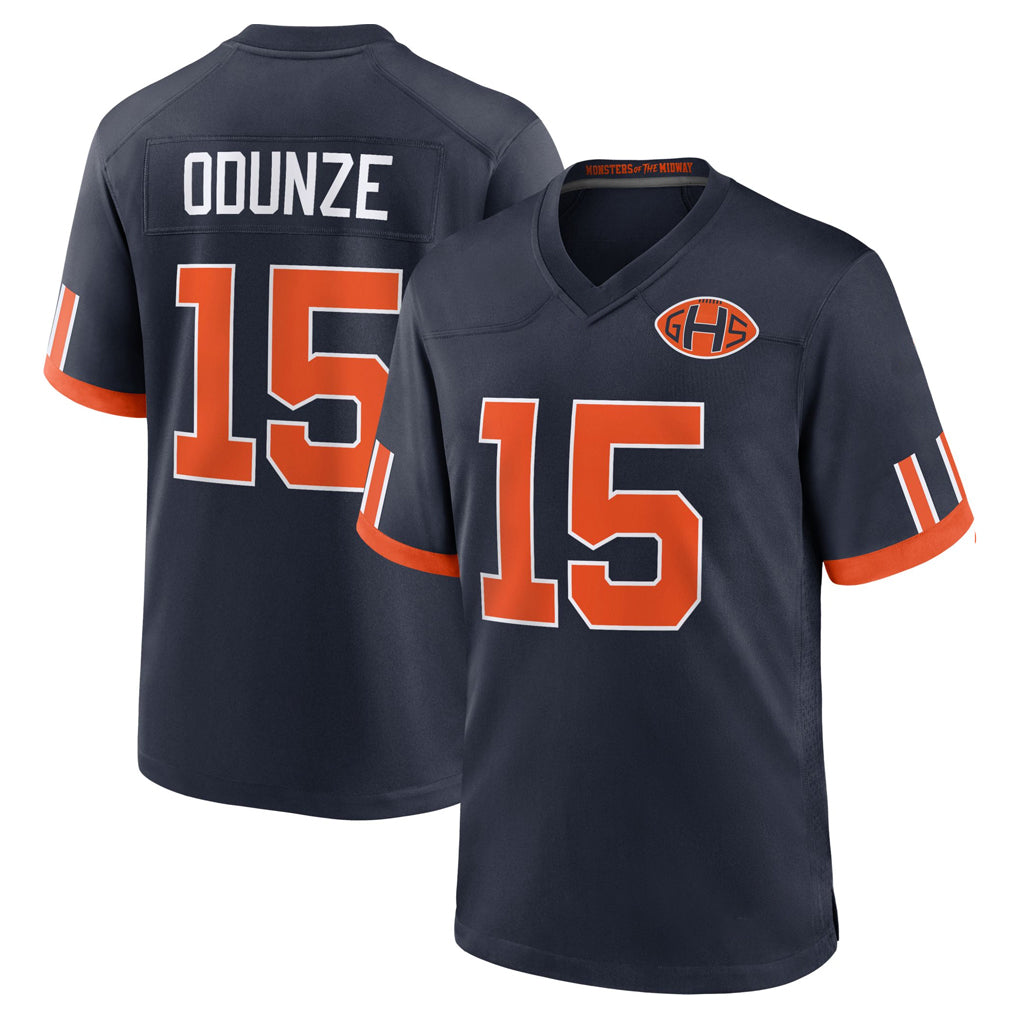 C.Bears #15 Rome Odunze Player Navy 2026 Rivalries Collection Home Game Gdoa Stitched Jerseys