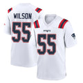 NE.Patriots #55 Jared Wilson Player White Home Game Gdoa Stitched Jerseys