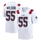 NE.Patriots #55 Jared Wilson Player White Home Game Gdoa Stitched Jerseys