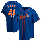 NY.Mets #41 Tom Seaver Player Royal Home Game Fdoa Stitched Jerseys