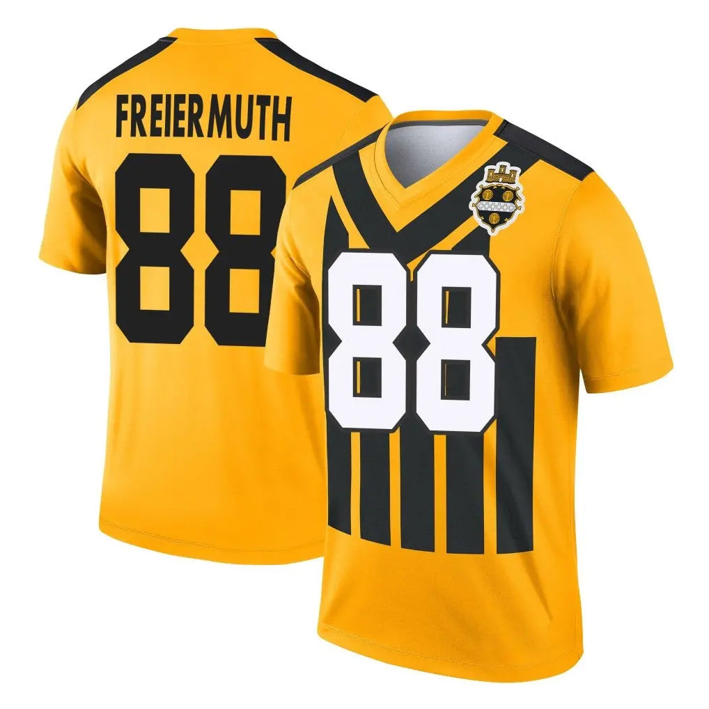 P.Steelers #88 Pat Freiermuth Player Gold Legend Limited 1933 Throwback Performance Home Game Gdoa Stitched Jerseys