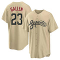 A.Diamondbacks #23 Zac Gallen Player Tan City Connect Home Game Gdoa Stitched Jerseys