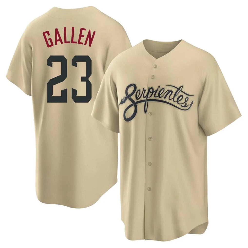 A.Diamondbacks #23 Zac Gallen Player Tan City Connect Home Game Gdoa Stitched Jerseys