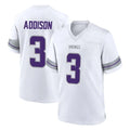 M.Vikings #3 Jordan Addison Player White Alternate Home Game Gdoa Stitched Jerseys