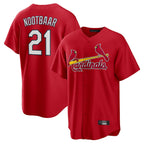 St. Louis Cardinals #21 Lars Nootbaar Player Red Home Game Fdoa Stitched Jerseys
