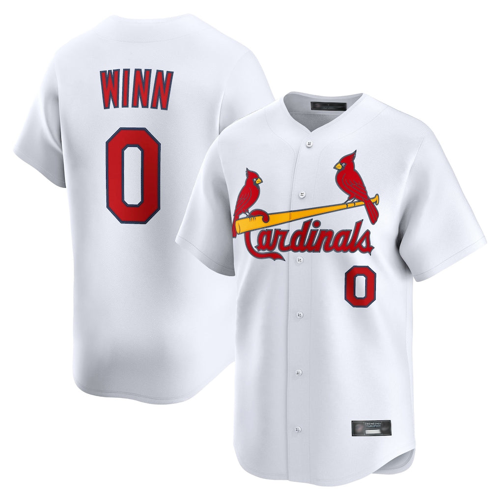 St. Louis Cardinals #0 Masyn Winn Player White Home Limited Fdoa Stitched Jerseys