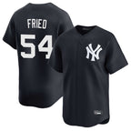 NY.Yankees #54 Max Fried Player Navy Limited Game Fdoa Stitched Jerseys