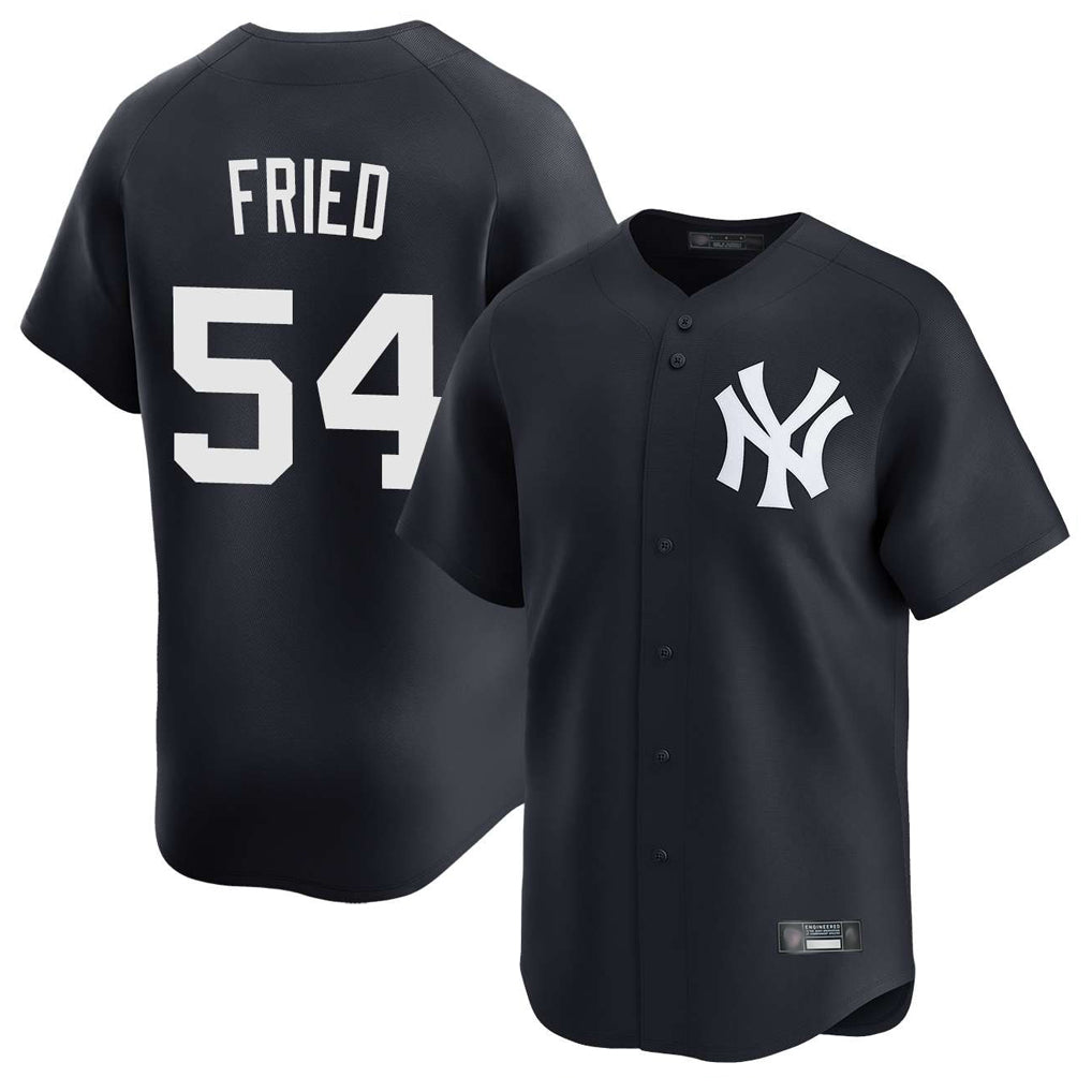 NY.Yankees #54 Max Fried Player Navy Limited Game Fdoa Stitched Jerseys
